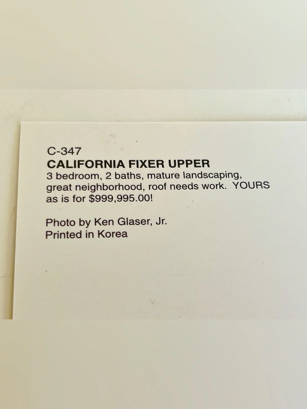 California Fixer Upper Vintage Postcard California Humor Realty NorCal Lot of 4